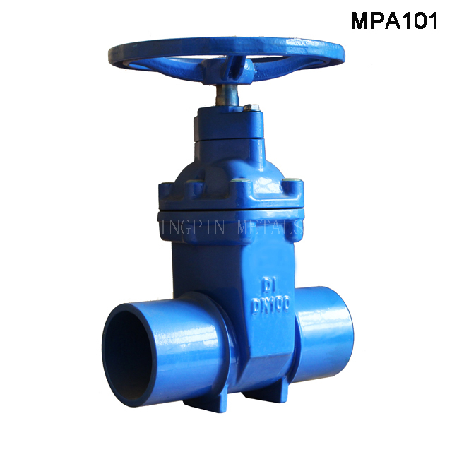 Spigot End Resilient Seated Gate Valve for Ductile Iron & PVC Pipe